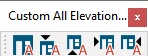 Custom undocked toolbar with multiple buttons