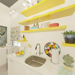 Budget friendly kitchen design by Cheryl Clendenon.
