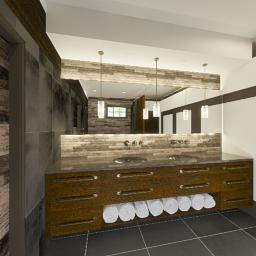 Builder remodel bath project by Lauren Levant.