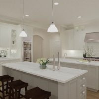 Jenna Mattison Kitchen Design with Double Island