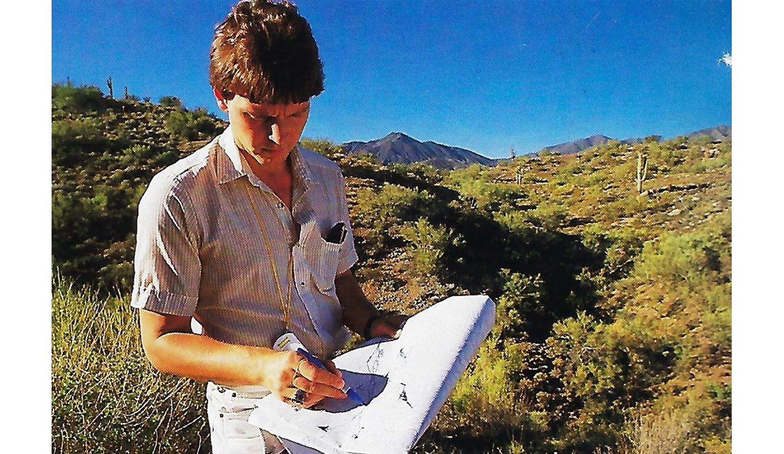 Michael Rust in 1987 enrolled in the Taliesin Fellowship at the Frank Lloyd Wright School of Architecture.