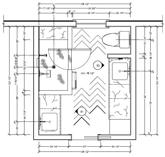 Rachel McGinley's Winning Bathroom Floorplan