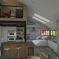 efficient use of space in kitchen nook