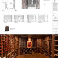 elevations of grand wine room