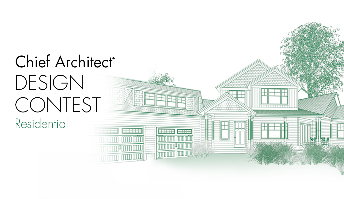 Chief Architect Design Contest with a technical illustration of a home design.