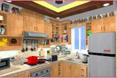Rodate Bernabe's Kitchen design in the Philippines with ample storage.