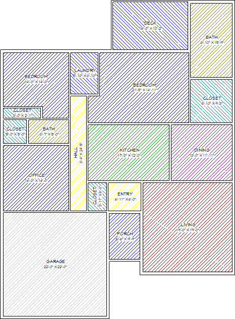 Space Planning rooms that have been moved and resized