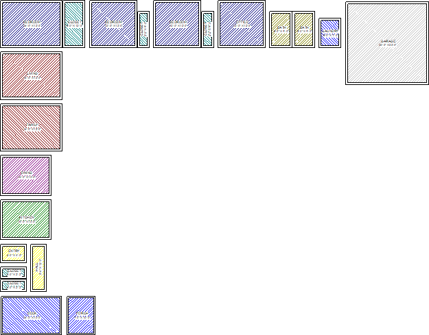 Space Planning rooms generated in the plan