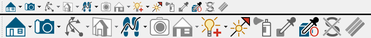 See how the buttons get larger when the button size is changed.