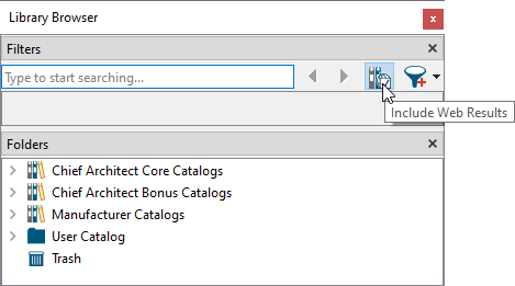 Include Web Results is enabled