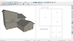 Generating & Displaying Roofs on a Multi-Level Structure